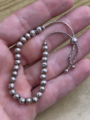 Dyadema Italy Sterling Silver Designer Signed Ball Beaded Bracelet