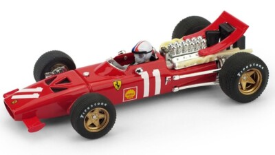 Model Car Formula 1 F1 Scale 1:43 Brumm Ferrari Chris Amon 1969 Monaco G...