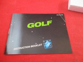 Golf (Nintendo NES) COMPLETE w/ Black Box manual game WORKS!