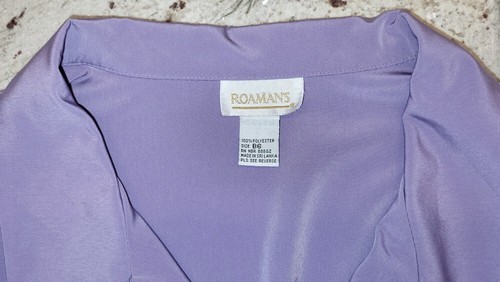 Roaman's Women's Blouse - Plus Size B6 6X - Lavender - Nice! - Picture 3 of 4