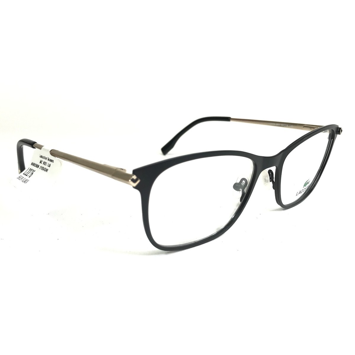 Lacoste キャットアイフレムメカネ L2983 001 Lacoste L2983 Women Black Cat Eye Eyeglasses – Otticanet USA