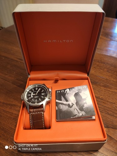 HAMILTON KHAKI NAVY GMT | eBay