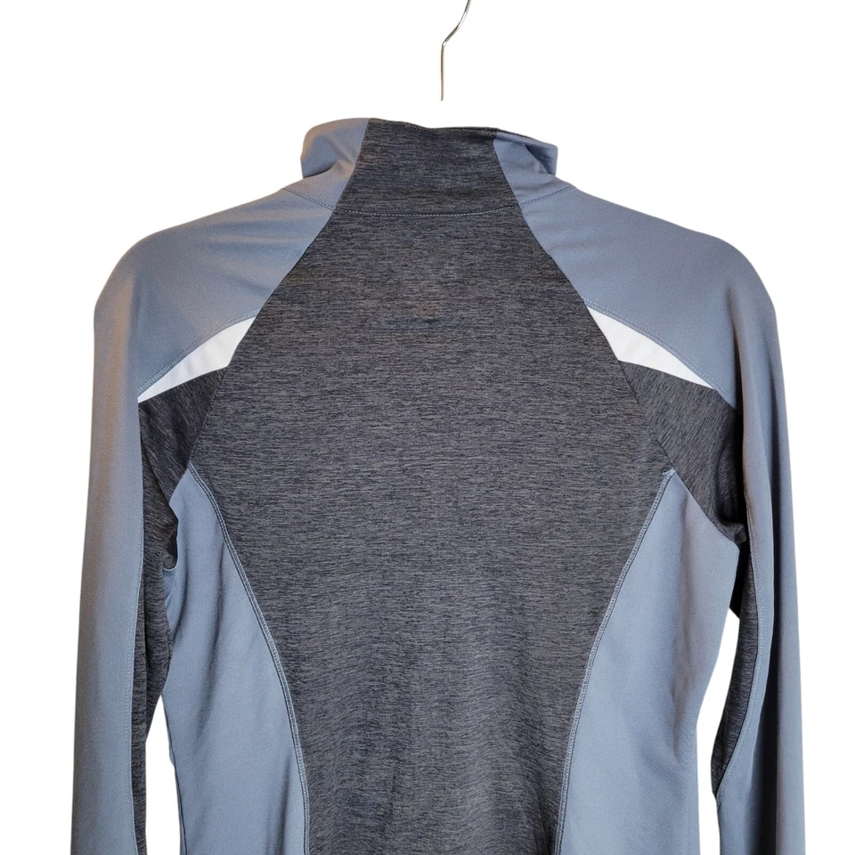 Holloway женщин Sz M серый твердый длинным рукавом сухой Excel молнии тренировки куртка - Изображение 4 из 4