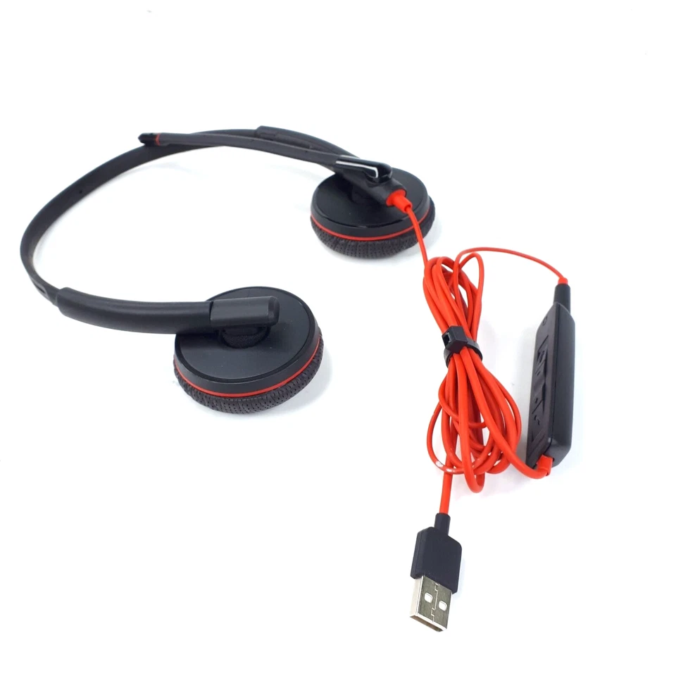 Plantronics C3225T Dual Headset C3200 Detachable USB Adapter Case Lot 10 E4756 - Image 3 of 4