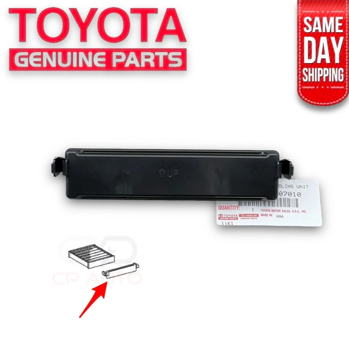 NEW 07 17 TOYOTA CAMRY CABIN AIR FILTER COVER PLATE ACCESS DOOR LID PANEL OEM