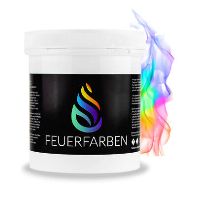 Feuerfarben Pulver für buntes Feuer . Feuerstellen, Kamin, Ofen, Lagerfeuer etc.