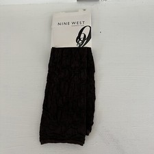 9 Nine West Womens Knee Hi Hosiery Trouser Socks Sz 6 - 10 Brown NEW