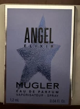 Mugler Angel Elixir Eau de Parfum Sample Spray .04oz, 1.2ml New in Card