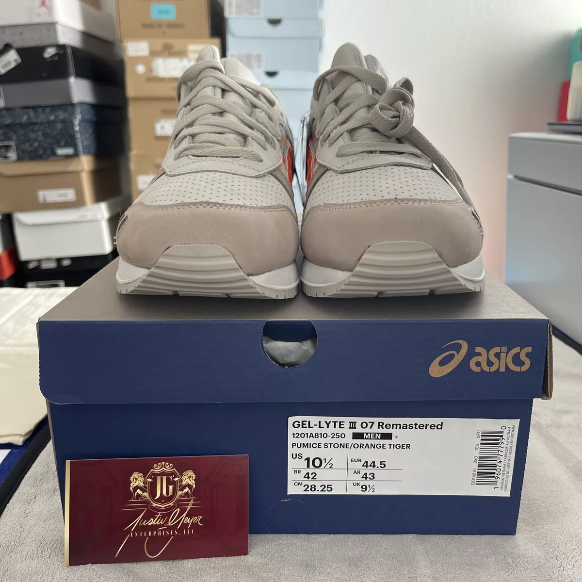 Size 10.5 ASICS GEL Lyte 3 Remastered x Ronnie Fieg Super Orange 2023