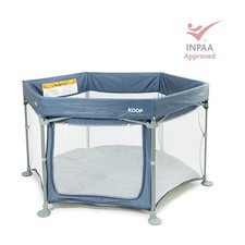Veebee Play Yard Koop Baby/Kids Portable Mesh Walls Zipper Door Travel Playpen