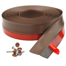 HOMWMPA 34FT TPE Garage Door Top & Sides Seal w/ Adhesive-Strip & Screws