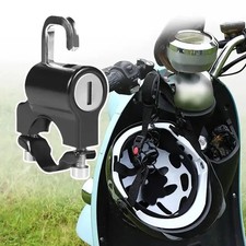 Motorcycle Helmet Lock   Anti-Theft Security Accessory with Handlebar Mount