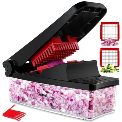 Vegetable Chopper, Onion Chopper Pro Food Chopper, Kitchen Vegetable Slicer D...