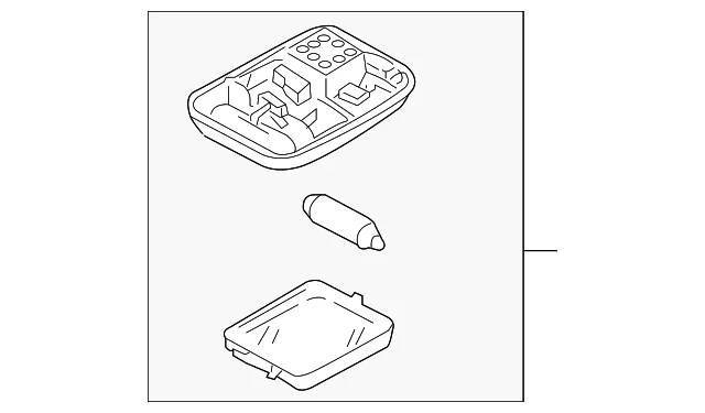 Genuine Nissan Altima Pathfinder Sentra Titan Center Roof Console Reading Map La - Image 2 of 4