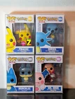 Pokemon Funko Pop🔥Lot Of 4 With Protector's🔥Pikachu, Munchlax, Mr Mime, Horsea