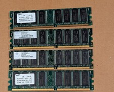 Lot of 4 Samsung Nanya 512MB DDR CL3 - Ram Sticks 2GB