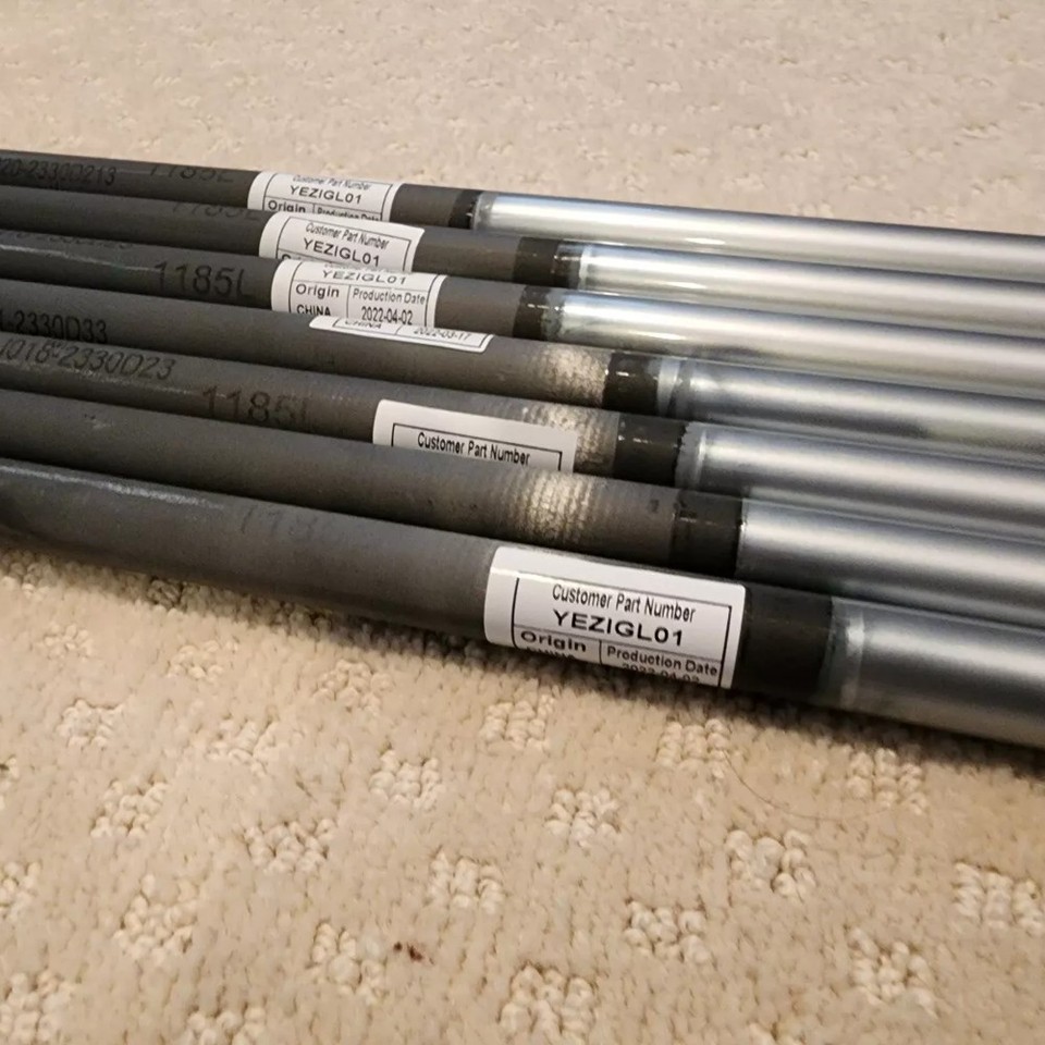 Set of 7 KBS Max Graphite Iron Shafts Senior A Flex .370 Tip 55g Uncut 41 New