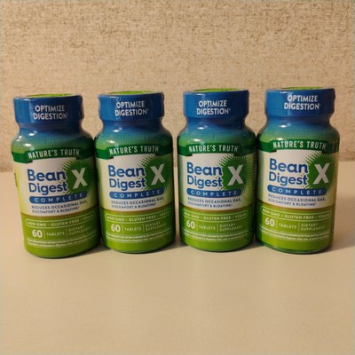 4 Pack - Nature's Truth Bean Digest X Complex Complete Tablets 60ct exp 7/2027