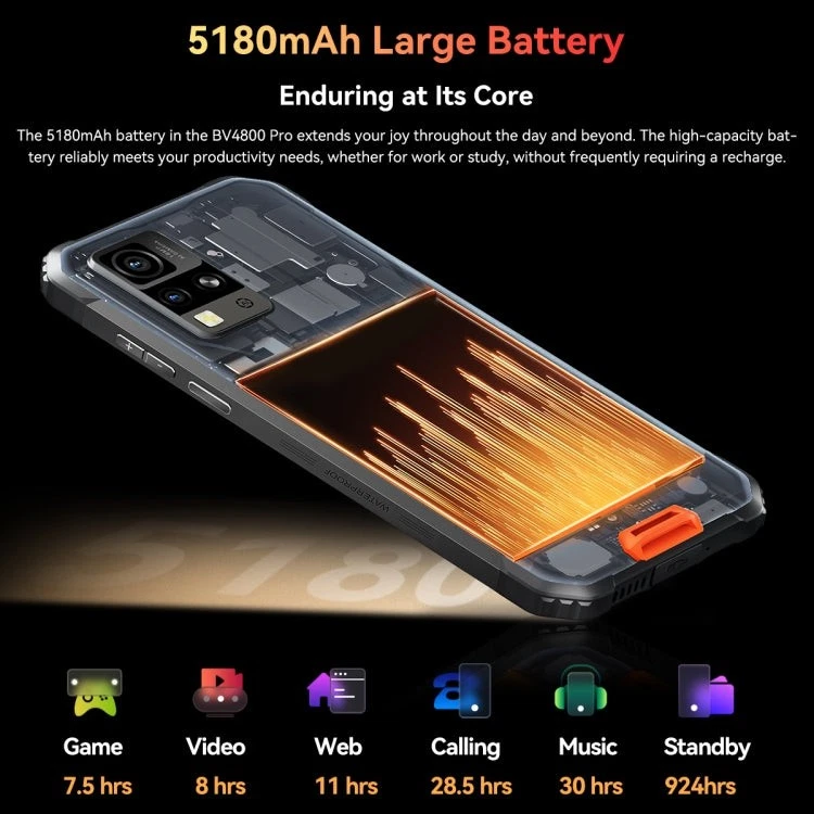 Blackview BV4800 Pro, 4GB+128GB, IP68/IP69K/MIL-STD-810H, 6.56 inch Android 14 U - Image 4 of 4