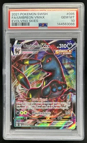 2021 Pokemon SWSH Evolving Skies Umbreon VMAX #095/203 PSA 10 GEM MINT