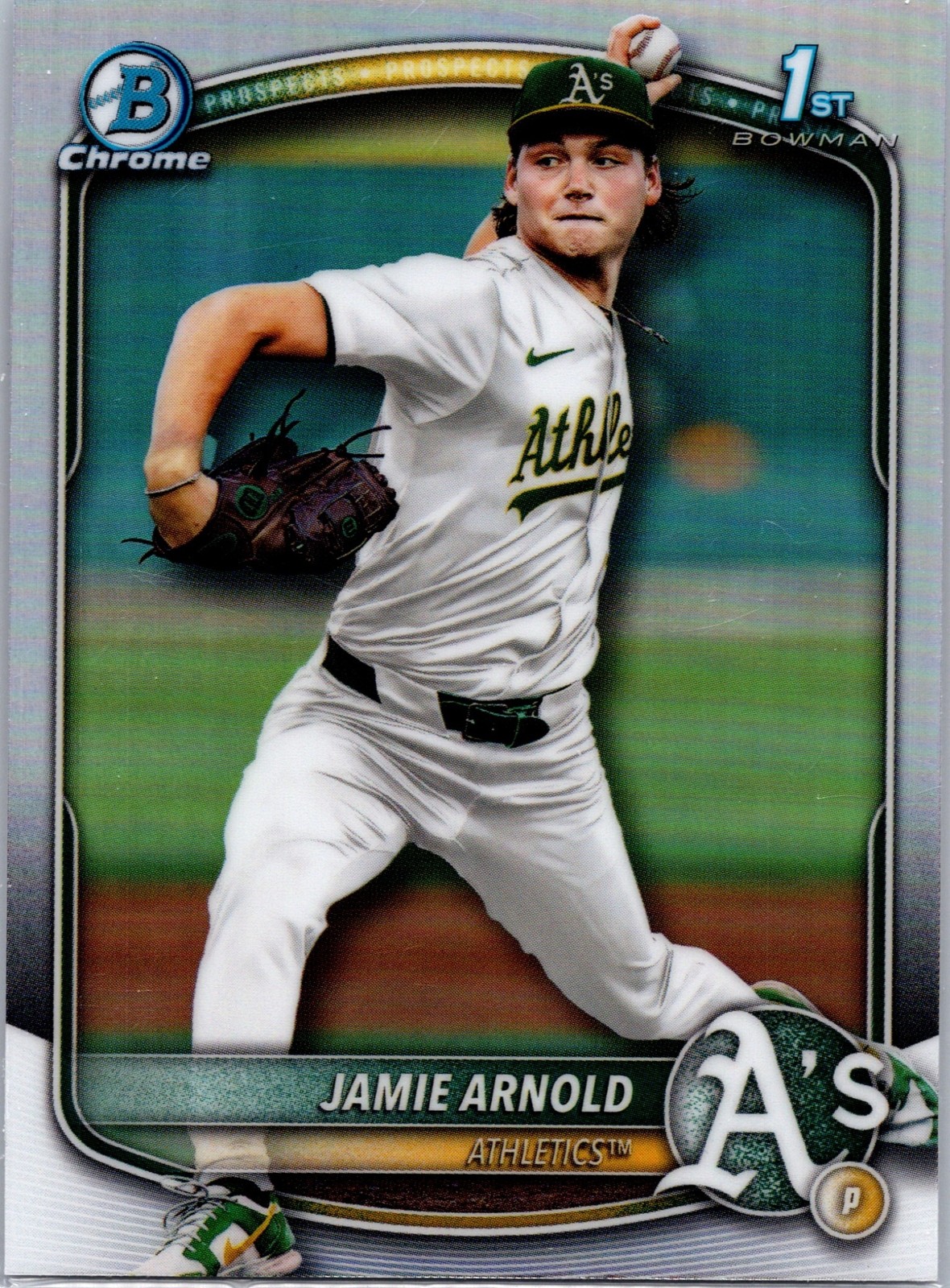2025 Bowman Draft Jamie Arnold #BDC-30 Chrome Refractor 1st Prospect Athletics