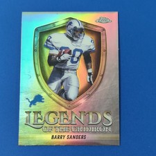 2025 Topps Chrome Barry Sanders Legends Of The Gridiron Refractor #LOG-11 Lions
