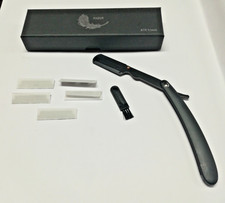 Razor Piuma Rasoio Shavette,a mezza lama,con bloccaggio a leva, STR BK