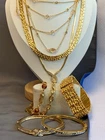 Vtg Costume Jewelry Lot De Cesare Roman Avon Necklaces Bracelets Faux Gems