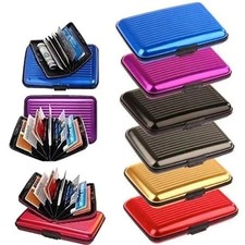 Pocket Waterproof Business ID Credit Card Wallet Holder Aluminum Metal RFID Case