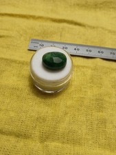 Emerald Oval Cut Loose Gemstone, Green, Translucent, 17x13x7mm
