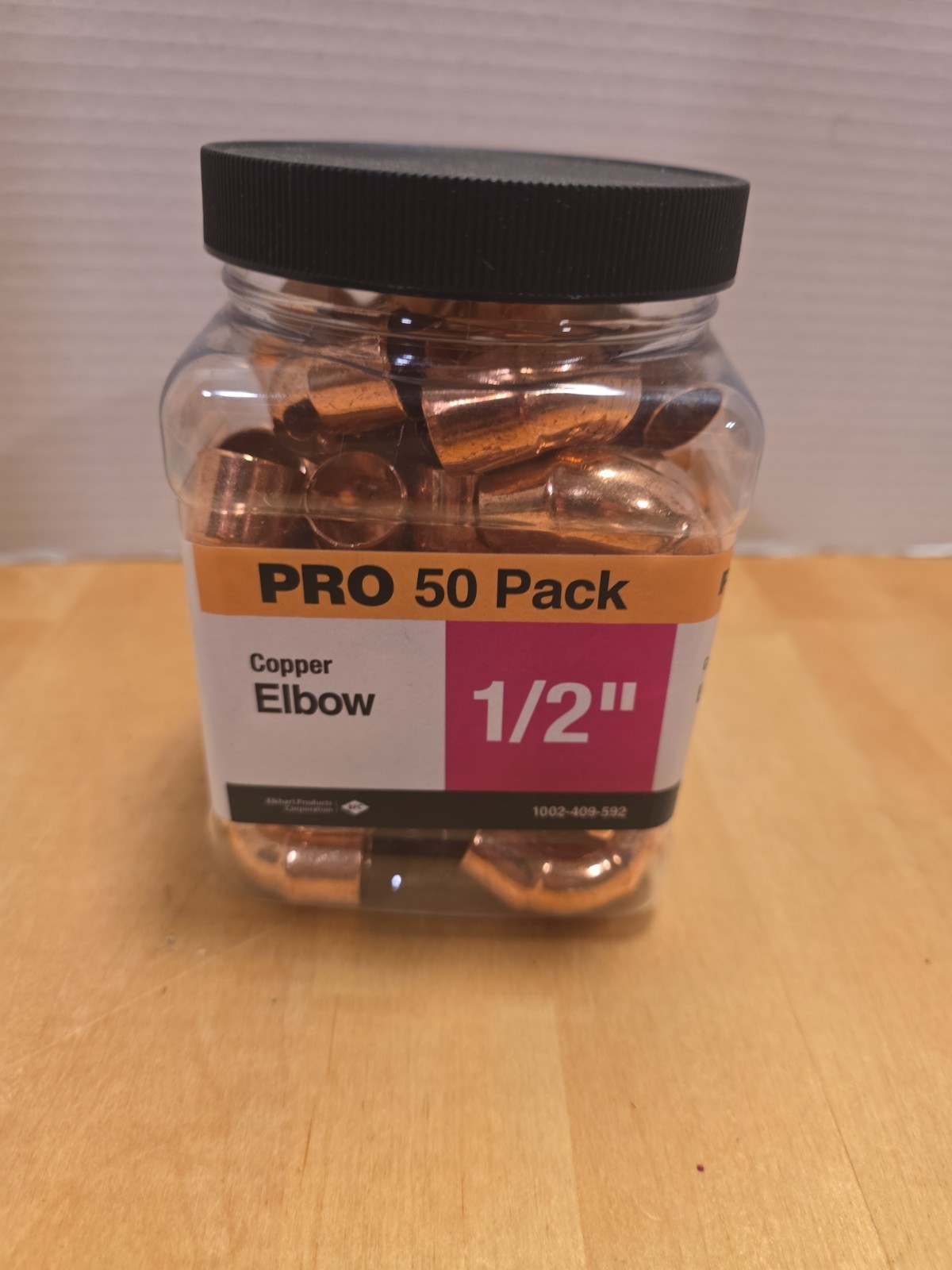 Everbilt 1/2" Copper 90-Degree Elbow Fitting Pro Pack 50-Pack