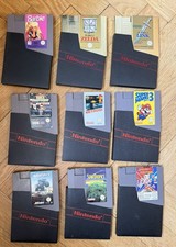 9 Giochi Nintendo NES Zelda Mario Metroid Barbie Mega Man buone condizioni testati