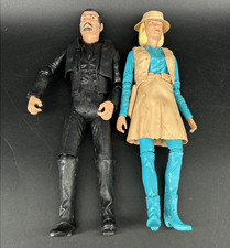 1973 Marx Johnny West - Jane West 12 Action Figure Lot of 2