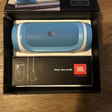 JBL Charge BLUE Stereo Wireless Bluetooth Portable Fun Speaker Tested / Working