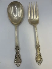 Wm Rogers MFG CO. Extra Plate Original Rogers Fork & Spoon Serving Set 9"