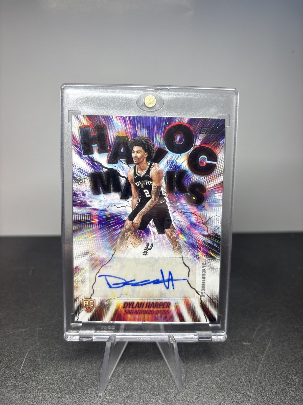 2025-26 Topps - Havoc Marks Dylan Harper #HM-DH (AU, RC) (Very Clean)