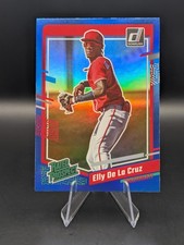 2023 Panini Donruss - Rated Prospect Elly De La Cruz #57 Holo Blue (RC)