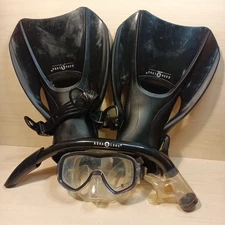 Aqua Lung Sport Snorkeling Set Size L size 10-13 Adjustable Fins Mask Snorkel