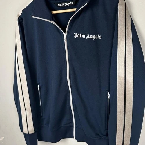Palm Angels Classic Track Jacket Blue Full Zip Authentic Size Large image 4