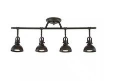 Kira Home Broadway 50-Watt 4-Light Bronze Industrial Track Light