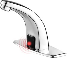 Touchless Bathroom Sink Faucet  Automatic Motion Sensor Faucets with 1 Hole