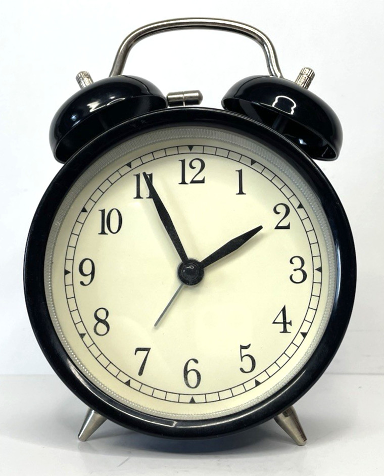 Ikea Bell Alarm Clock Dekad No-Tick, Silent, Analog, 4" Traditional