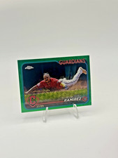 2024 Topps Chrome Logofractor Edition Jose Ramirez Green Refractor /99  #173