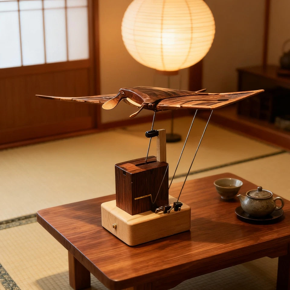 Деревянный автомат Manta Ray ручной работы сделай сам набор для рукоделия для взрослых уникальный настольный декор - Изображение 4 из 4