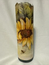 Vintage Norwall wallpaper border-Sunflowers bugs bees beetles BG71362DL READ