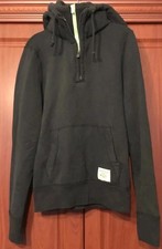 Hollister Double Zip & Quilted Hood-Hoodie Size Small