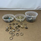 Vintage Costume Jewelry Mixed Lot Earrings, Rings Multicolor Assorted Styles