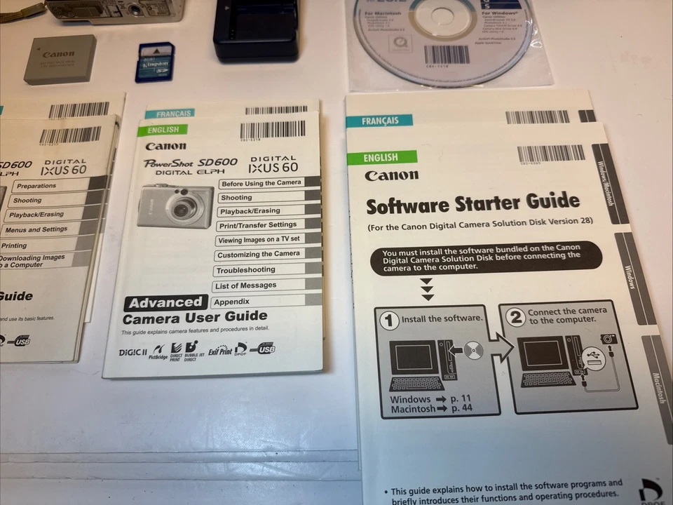 Canon PowerShot SD600 With Case and Original Box BUNDLE (Tested) - READ Foto 4 de 4