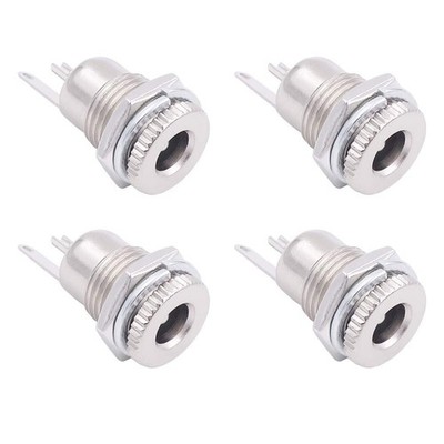 Fancasee (4 Pack) 5.5mm x 2.5mm Female DC Power Jack Socket Panel Mount 2...