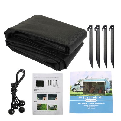 Labwork Awning Sun Shade Privacy Screen For RV 9'x17'3'' With Grommets